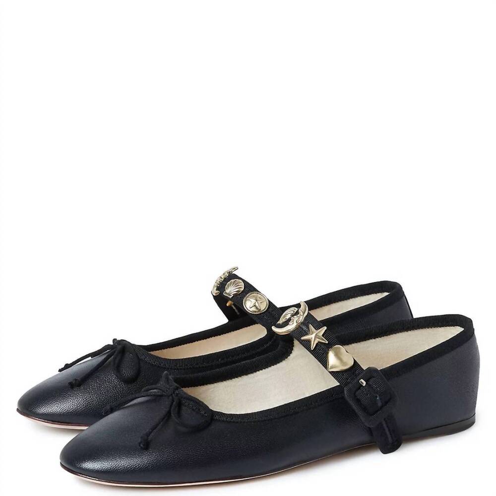 NEW LOEFFLER RANDALL women's chiara leather shoe in black - Picture 4 of 7